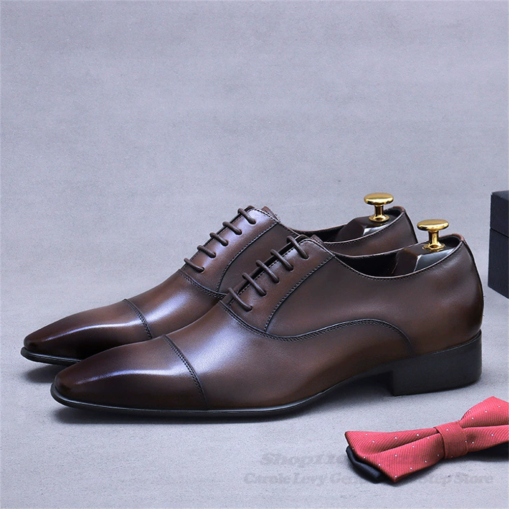 Men Shoes Formal - Homens oxford sapatos de couro novo