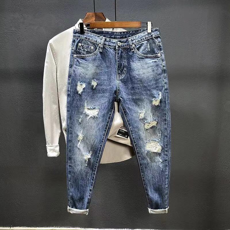 Men'S Shoes For Jeans - Jeans de nove pontos com furos