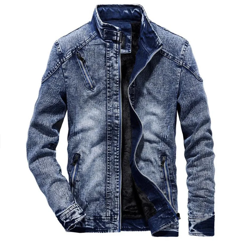 Men'S Shoes For Jeans - Jaqueta jeans casual masculina, Winter Plus