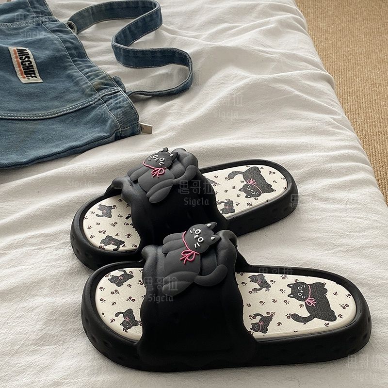 Flip Flop Beach Men - Printting bonito urso feminino chinelos verão