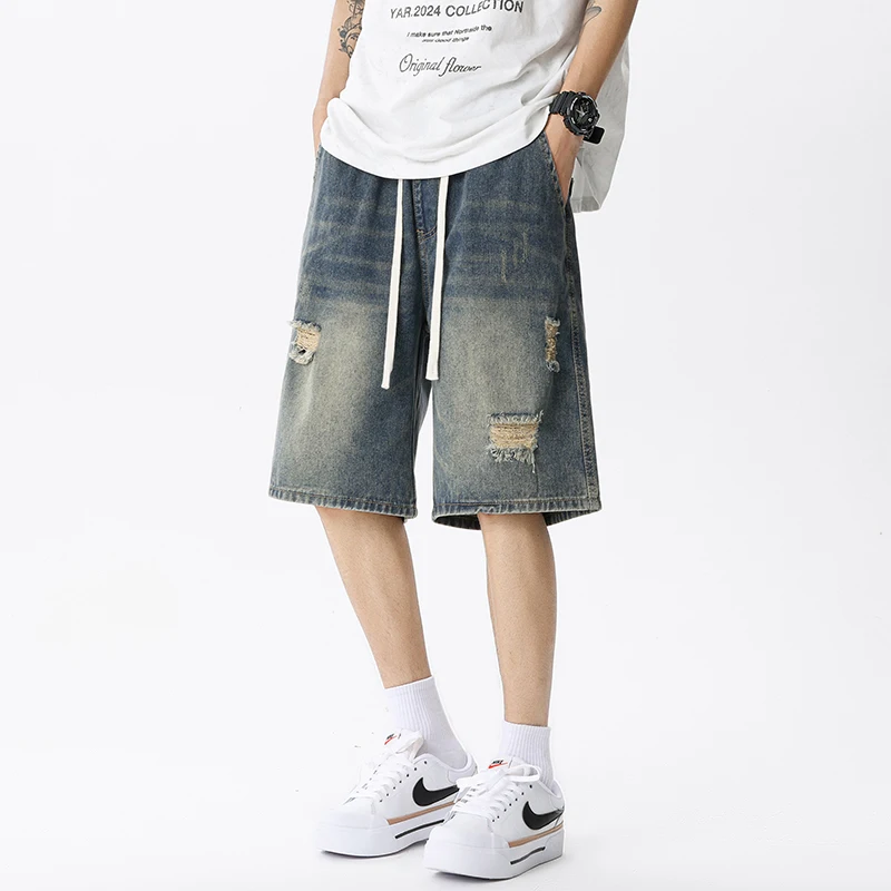 Verão fino denim shorts mascul - Men'S Shoes For Jeans avaliação e preço