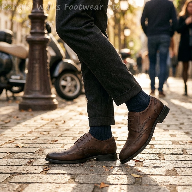 Sapatos Derby Brogue Masculino - Men Shoes Formal avaliação e preço