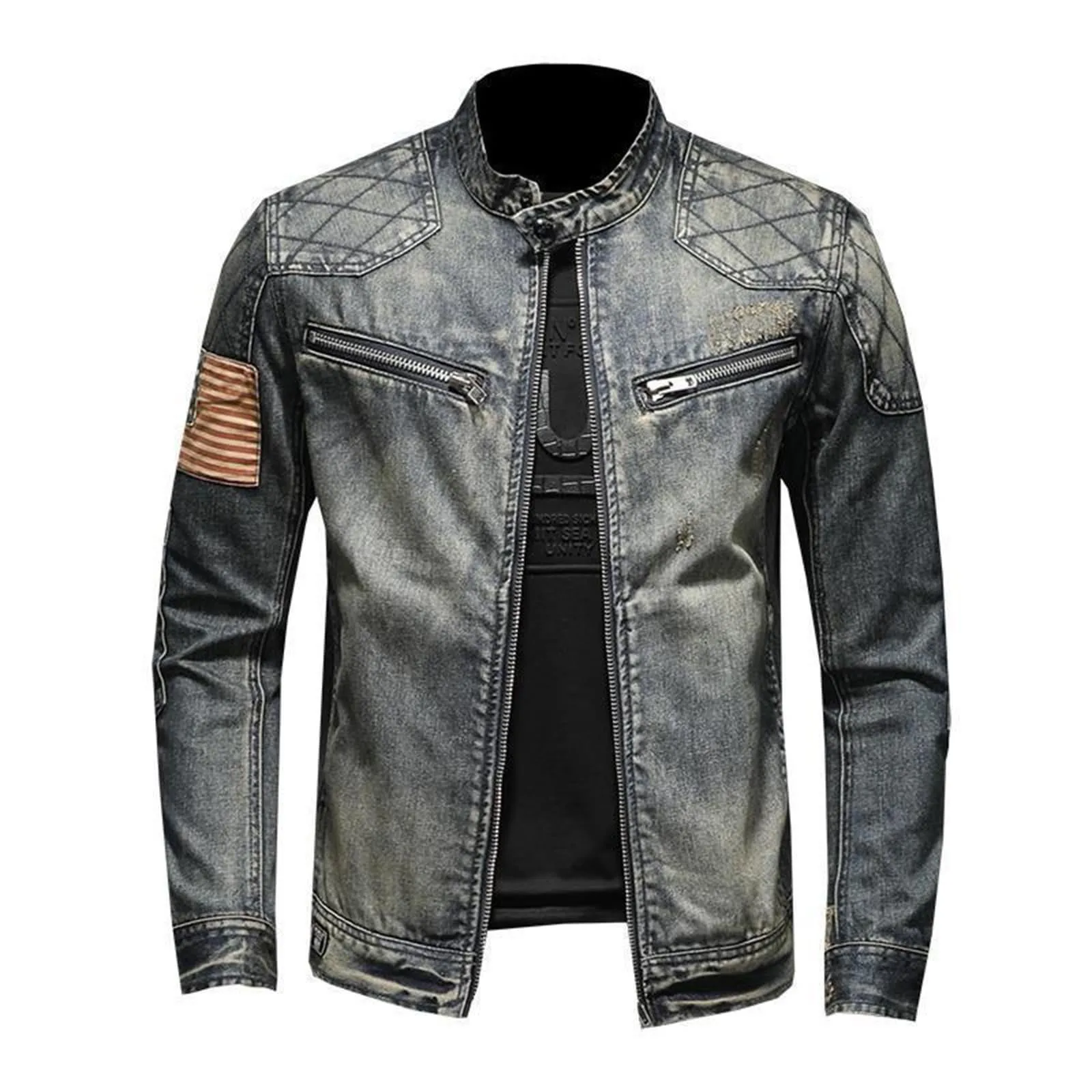 Jaqueta jeans vintage com zípe - Men'S Shoes For Jeans avaliação e preço