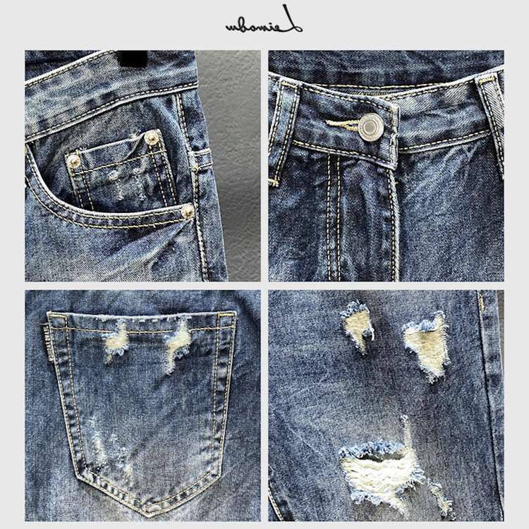 Jeans de nove pontos com furos - Men'S Shoes For Jeans avaliação e preço
